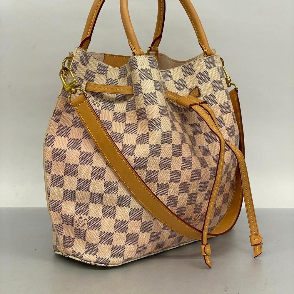 Louis Vuitton Girolatta Damier Ballerine Rose White Azur
